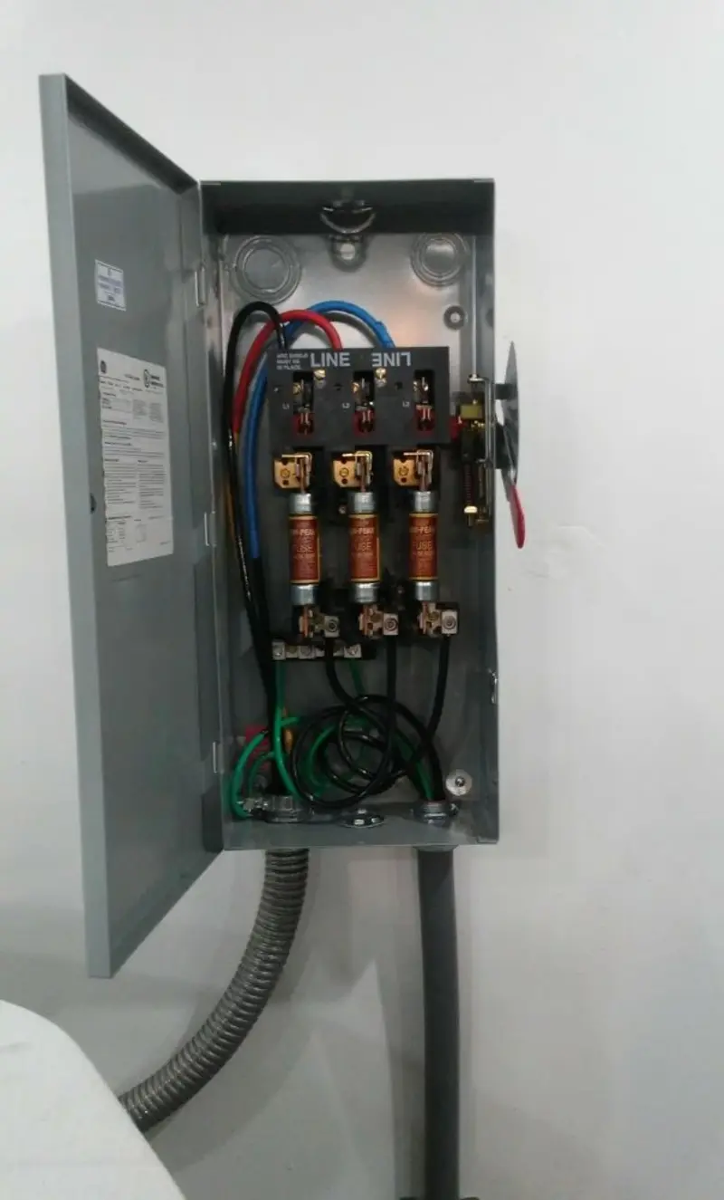 Three-phase disconnect switch installed for Electrical Wiring & Rewiring in Penn Forest
